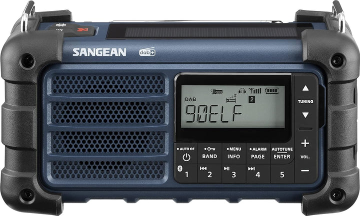 Sangean MMR-99 Outdoorradio DAB+, DAB, UKW Notfallradio, Bluetooth® Solarpanel, spritzwassergeschü m