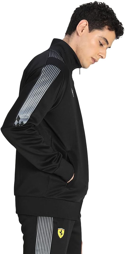 PUMA Herren Ferrari Race T7 Trac Jacke XL Puma Black, XL Puma Black