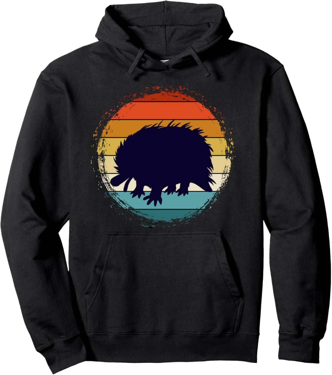 Waldbewohner Tier des Waldes Tierfreund Retro Igel Pullover Hoodie