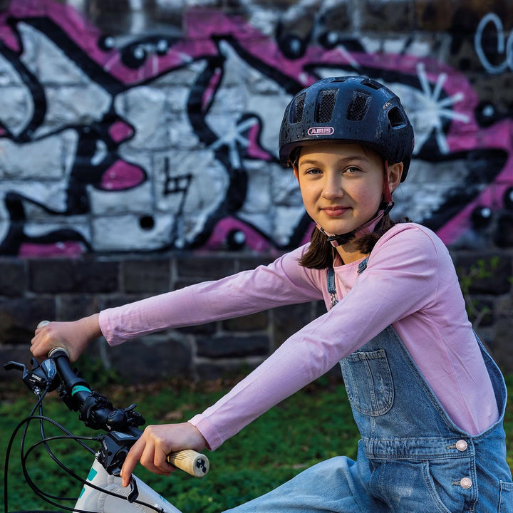 ABUS Fahrradhelm Youn-I 2.0 - mit Licht für Kinder, Jugendliche und junge Erwachsene - für Mädels un