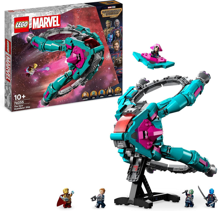 LEGO 76255 Marvel Das Neue Schiff der Guardians of The Galaxy Volume 3 BAU-Spielzeug mit Mantis, Dra
