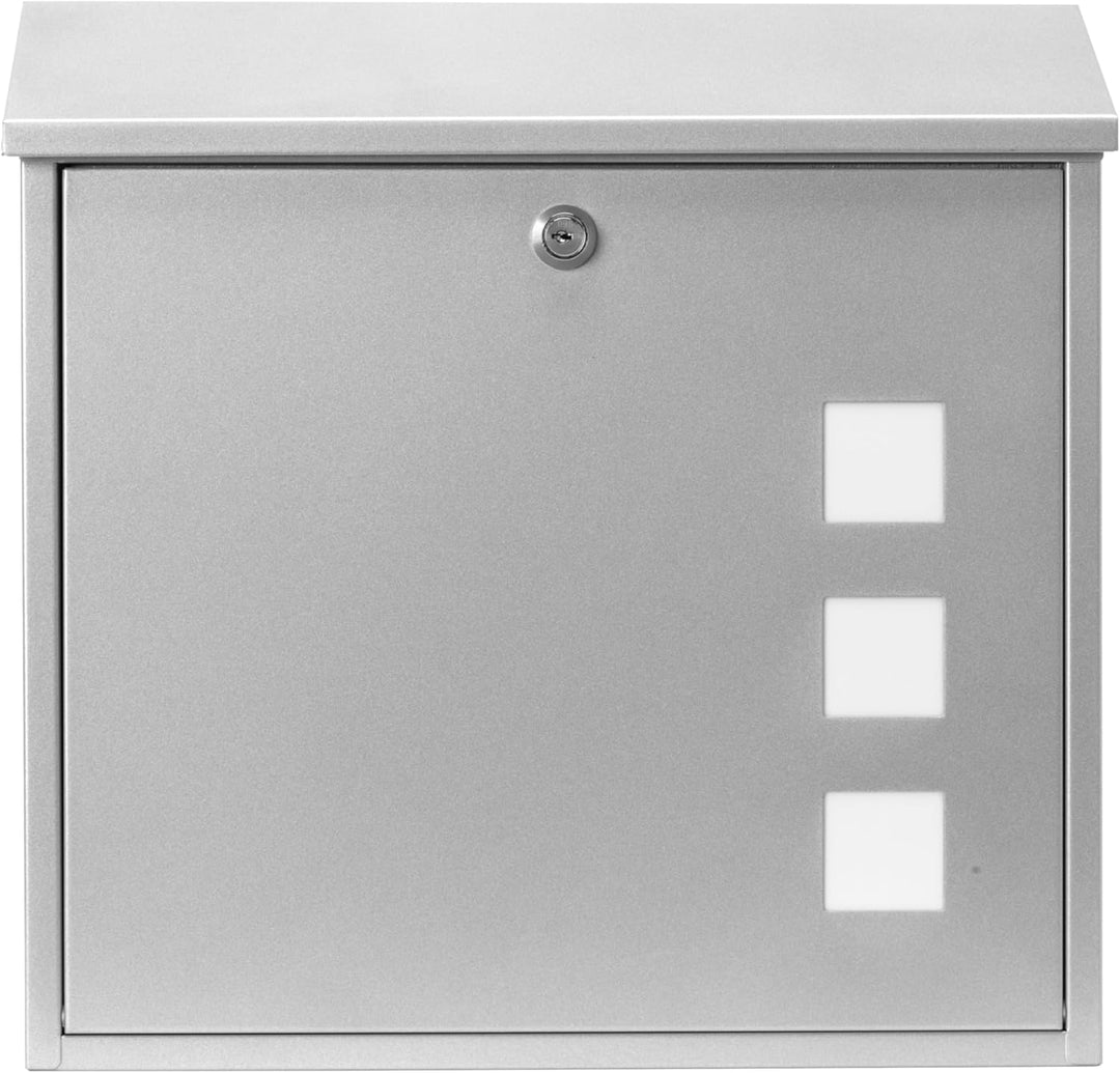 Sterling Aire Briefkasten, Stahl, silberfarben, Silber