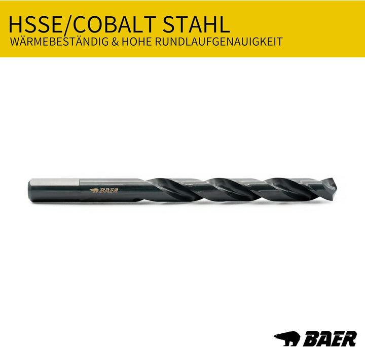 BAER Gewindeschneider Set M3 - M12 TriTap HSSE-VAP: Gewindebohrer Set Sackloch - Kernlochbohrer - Ge