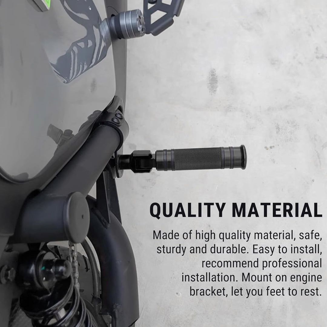 Candeon 1 Paar Motorrad Fussrasten Motorrad Pedale, Motorrad Fussstütze Universal CNC Fussraste Moto
