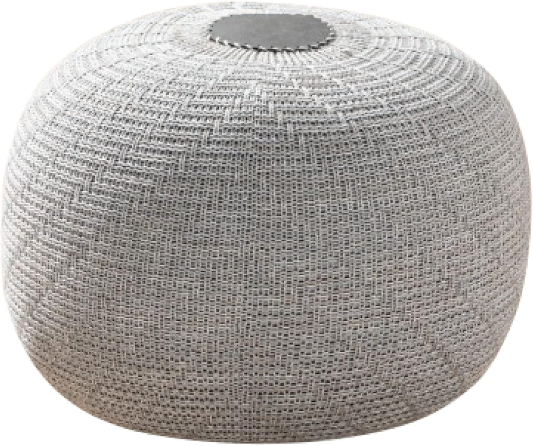 ENGLISH HOME Pouf Hocker, Rund Sitzpouf, Sitzhocker, Sitzpuff, Fusshocker, Strick Puff Hocker für Wo