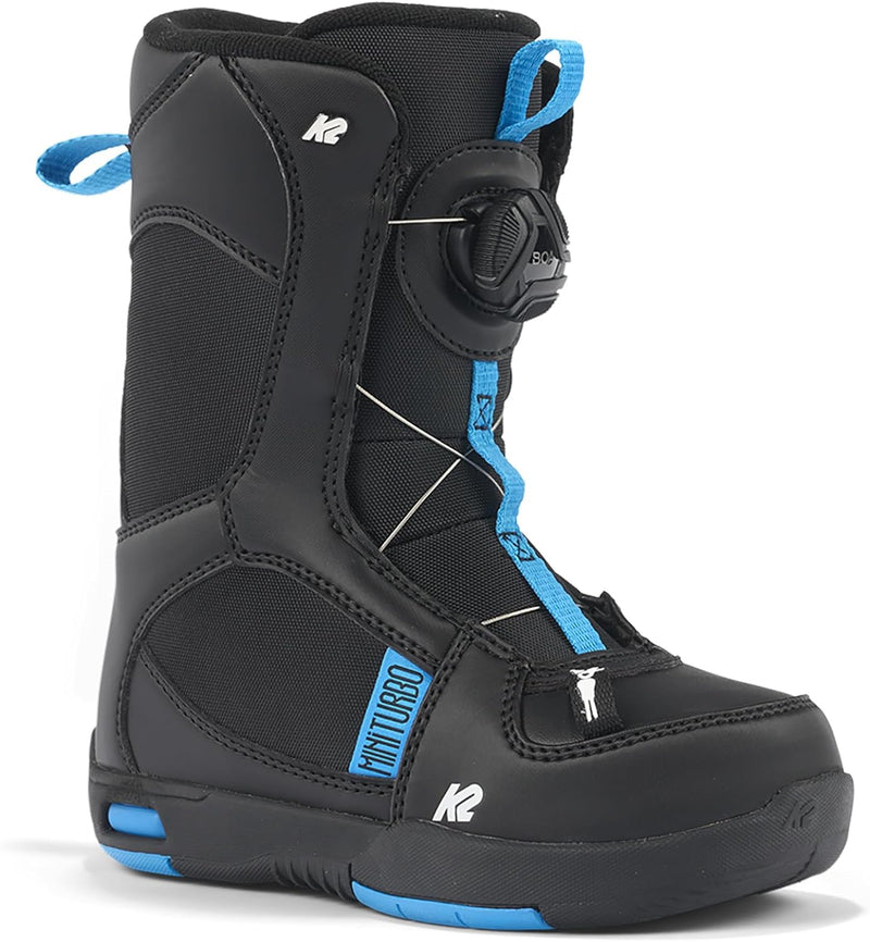 K2 Unisex Jugend Mini Turbo Snowboardboots, Black, EU: 36 (UK: 3 / US: 4 / cm: 22)