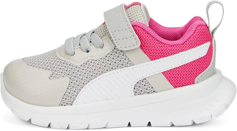 PUMA Unisex Baby Evolve Run Mesh Ac+ Inf Sneaker 21 EU Cool Light Gray Puma White Glowing Pink, 21 E