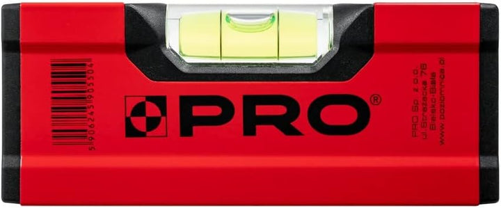 PRO600 Mini Wasserwaage 12cm mit Ergonomischen Profil - ERS+ (Easy Reading System) Präzise Kleine Wa
