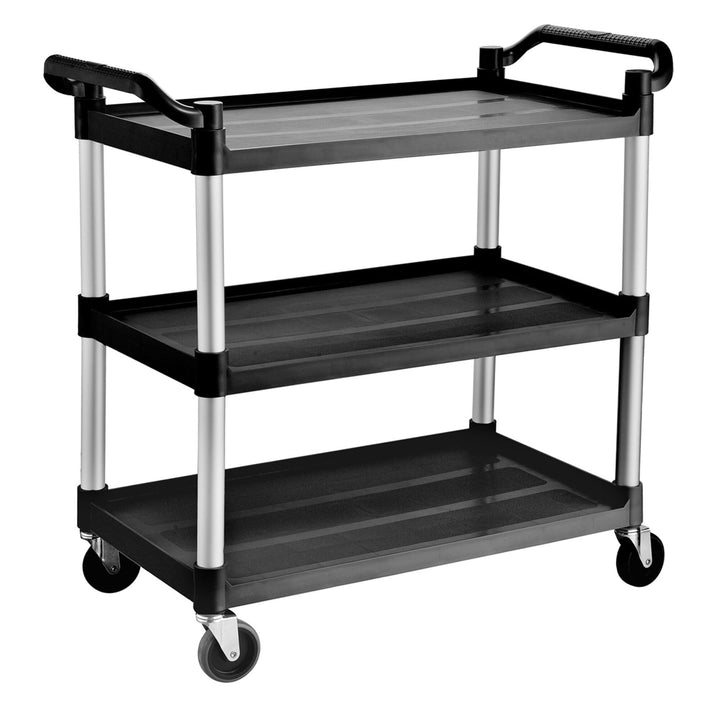GGM Gastro | SWKH13 | Servierwagen aus Kunststoff - 1020x490mm - mit 3 Abstellflächen