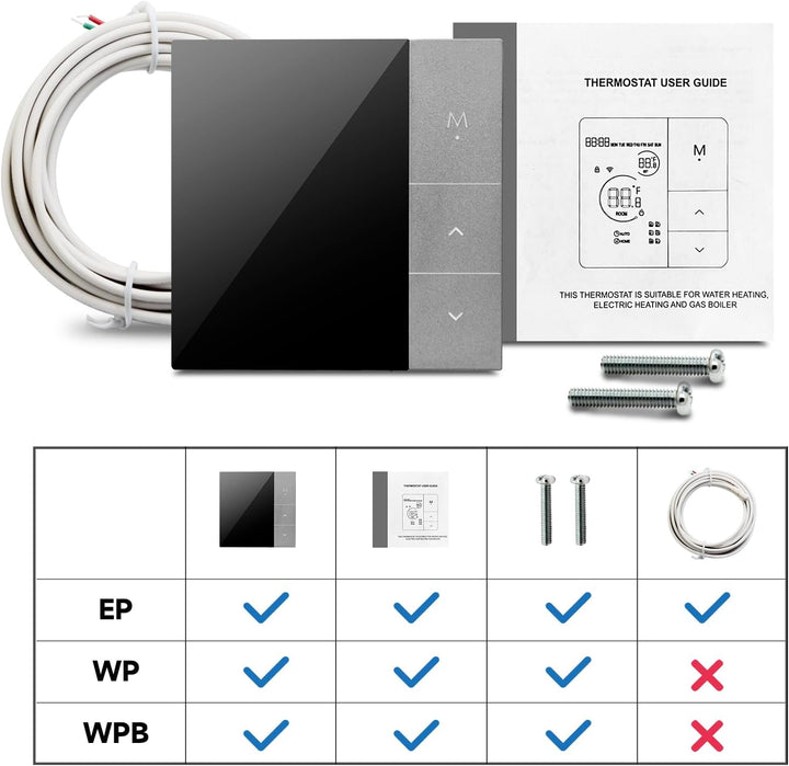 Beok Thermostat Fussbodenheizung WiFi, Smart Raumthermostat Thermostate Heizung Digital für Elektris