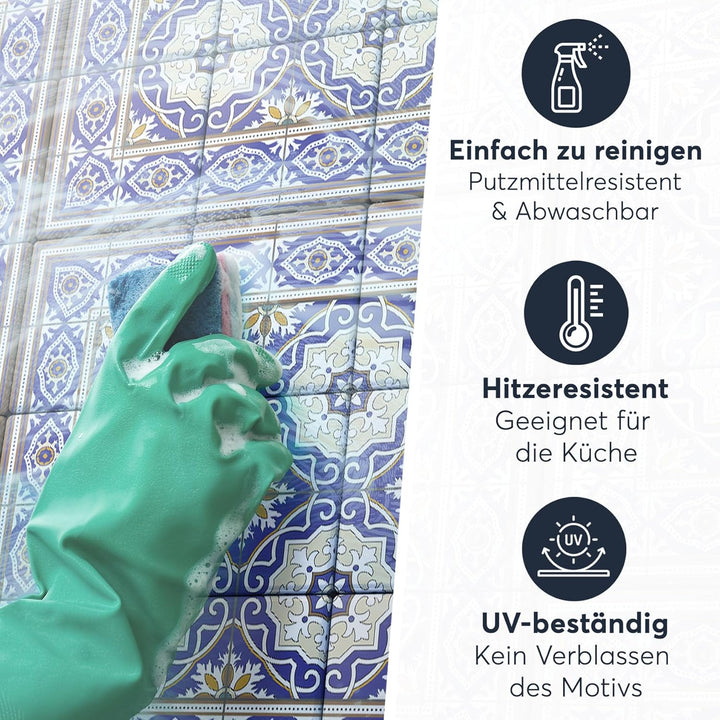 CREATISTO Mosaik Klebefliesen Stickerfliesen Fliesenfolie - Klebe Folie für Wandfliesen I Klebeflies