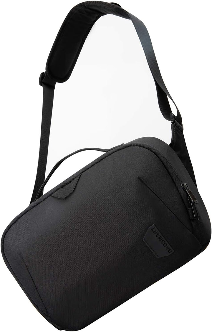 BAGSMART Kameratasche Grosse Umhängetasche Schultertasche, für DSLR SLR-Kamera und Zubehör, Schwarz,