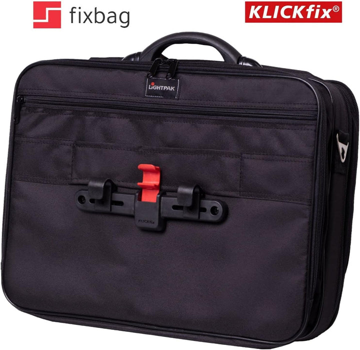 fixbag FB2046075 - Fahrrad-Multifunktionstasche mit Klickfix Kompakt Taschenschiene fürs Fahrrad, No