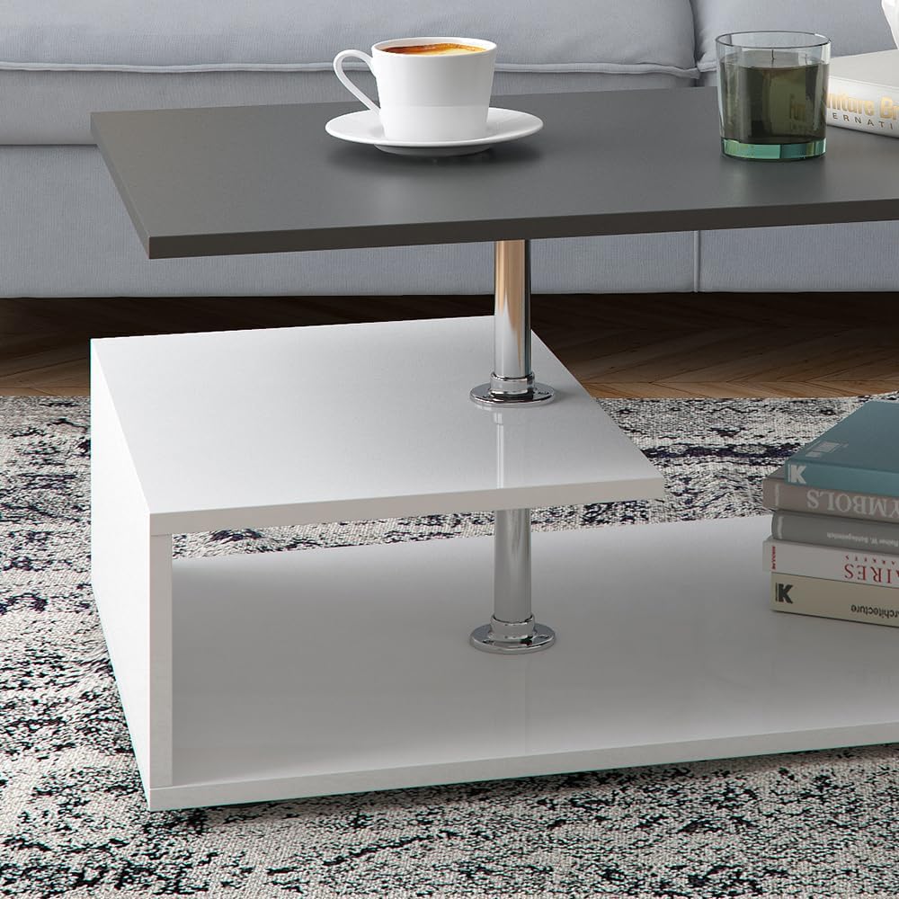 Vicco Couchtisch Guillermo Wohnzimmertisch Beistelltisch Holztisch Kaffeetisch 90 x 50 cm