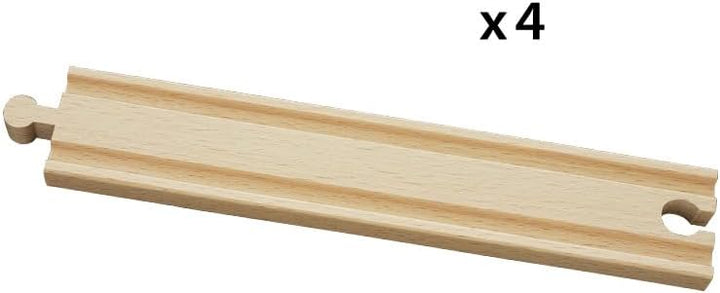 BRIO 33341000-1/1 Gerade Gleise (D) (Packung mit 2) Einheitsgrösse (Packung mit 2), Einheitsgrösse (
