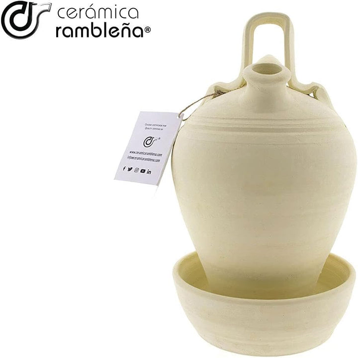 CERÁMICA RAMBLEÑA | Traditioneller Tonkrüge aus Ton von La Rambla (Córdoba) | 100% handgefertigt | 3