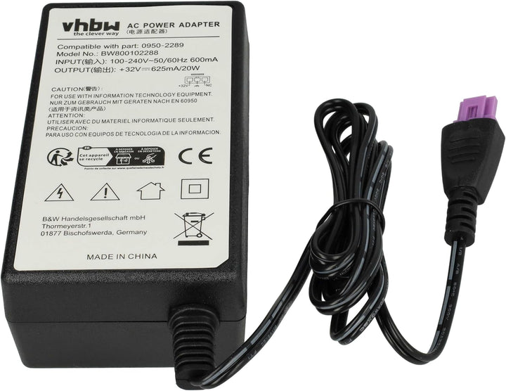vhbw Netzteil kompatibel mit HP Deskjet D2663, D2668, D2680, D4260, D5560, D5563, D5568, D730, F2420