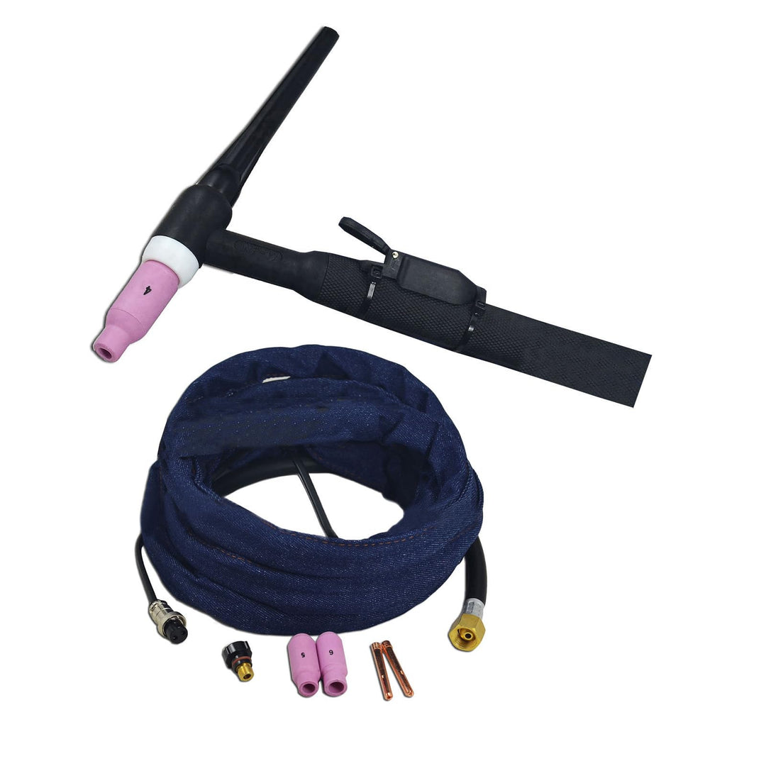 RIVERWELD WP-17 SR-17 12 Fuss 150Amp Luftgekühlte WIG Schweissbrenner Schlauchpaket mit Cowboy Abdec