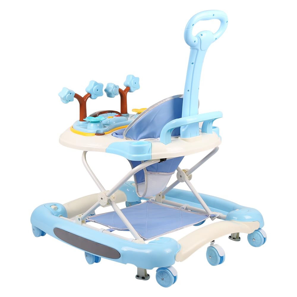 5-in-1 Lauflernhilfe für Babys, mit verstellbaren Höhen, Gehfrei Babywalker ab 6 Monate, bis zu 25 k