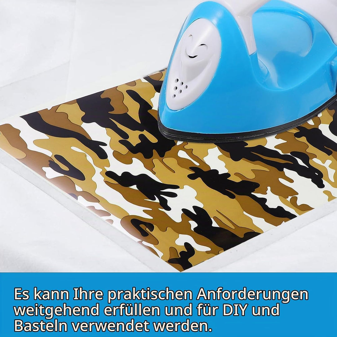 Mini Bügeleisen zum Nähen, Kleines Bügeleisen für Bügelperlen, 180°C Konstante Temperatur Tragbare M