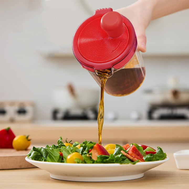 MiOYOOW Salatdressing-Mixer, 500ml Eierfilter-Mixbecher, Manuelle Rührflasche, Manuelle Saucen Shake