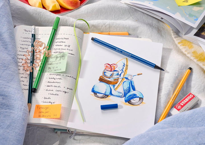 STABILO Premium-Filzstift Pen 68 - ARTY - 18er Pack - mit 18 verschiedenen Farben, 18er Pack