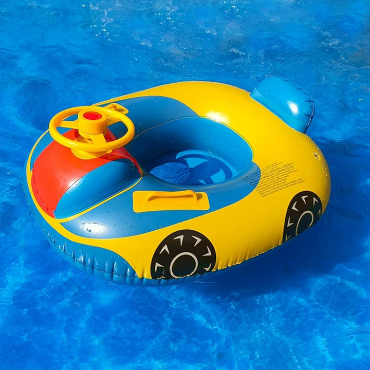 Baby aufblasbarer Pool Float Schwimmen Schwimmboot mit Lenkradhorn für Kinder Kleinkind aufblasbare