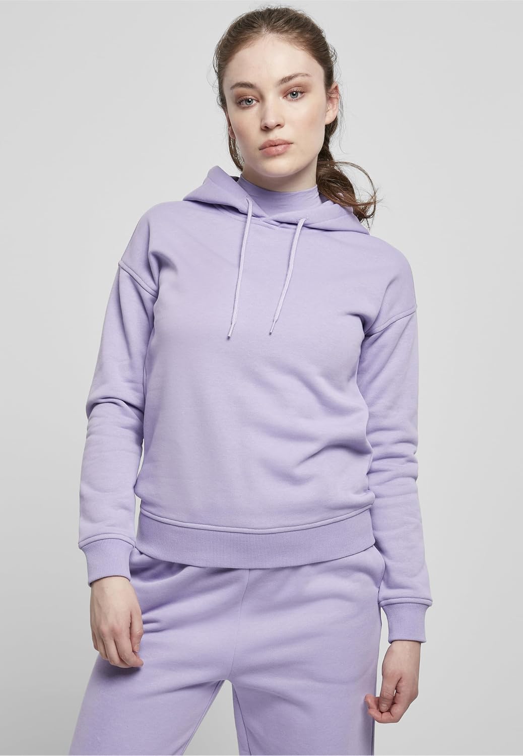 Urban Classics Damen Ladies Organic Hoody Kapuzenpullover XS Lavender, XS Lavender
