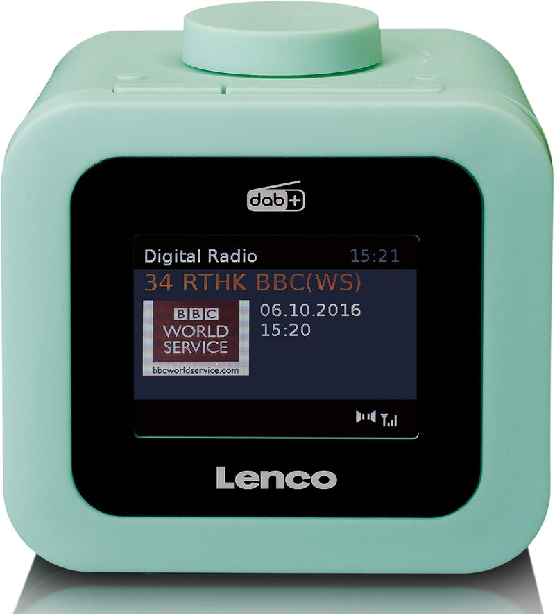 Lenco CR-620 DAB+ Uhrenradio - Radiowecker mit 3“ TFT Farbdisplay - PLL FM - 40 Senderspeicher für F