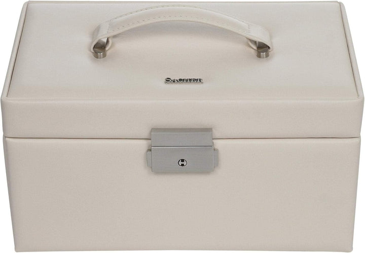 SACHER Schmuckkasten Elly elegance/ivory (Vollrindleder), Ivory