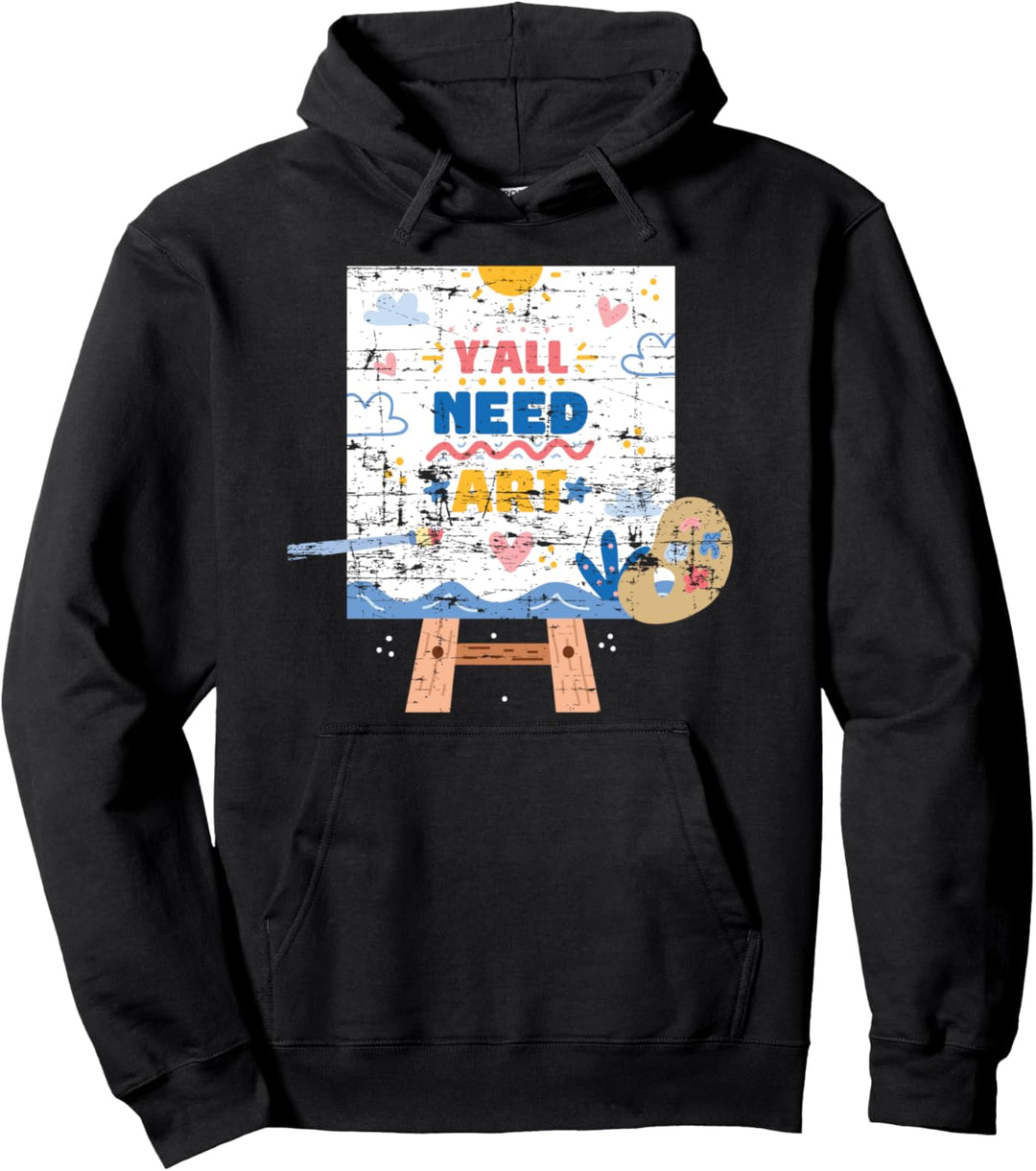Kunst Atelier Pinsel Leinwand Zeichnen Geschenk Künstler Pullover Hoodie
