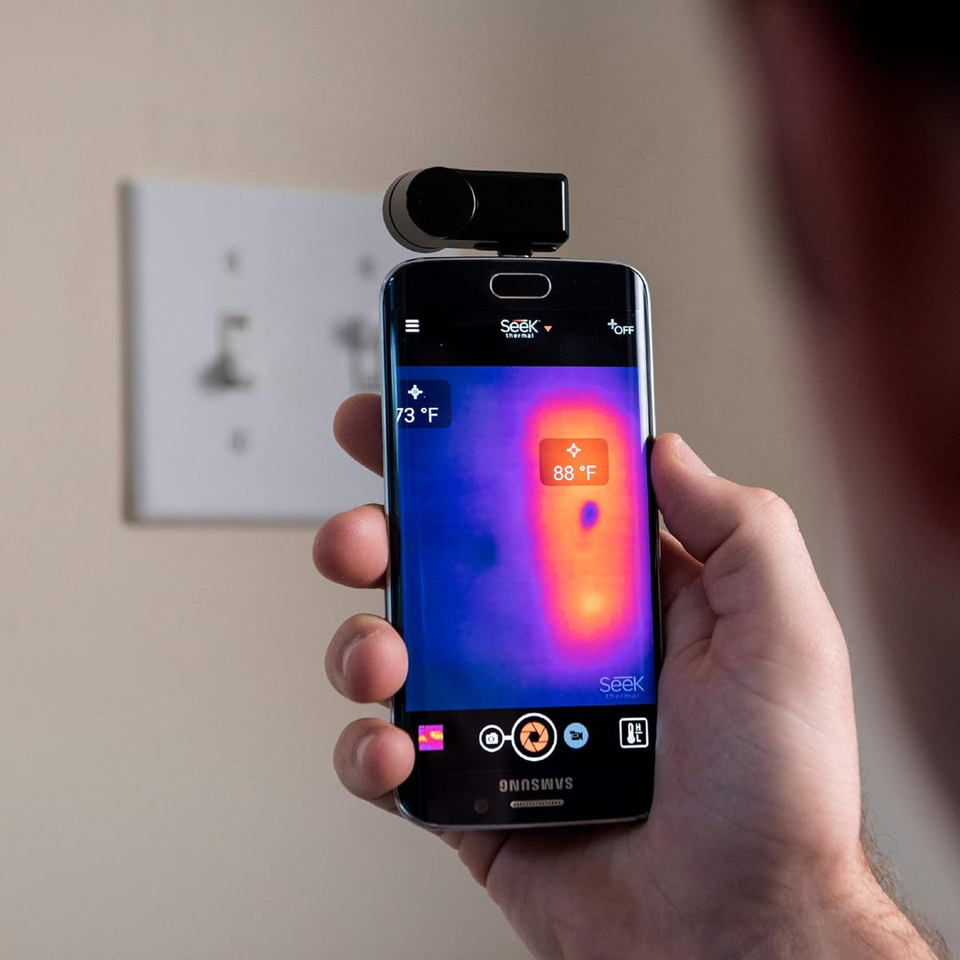 Seek Thermal Compact Wärmebildkamera mit USB-C Anschluss und Wasserdichtem Schutzgehäuse Kompatibel