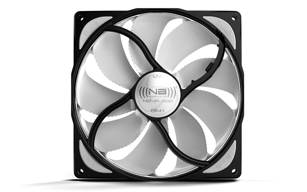 Noiseblocker PC Gehäuselüfter 140mm NB-eLoop PC Fan B14-1 - Case Fan 140mm Lüfter Leise - Kühler PC