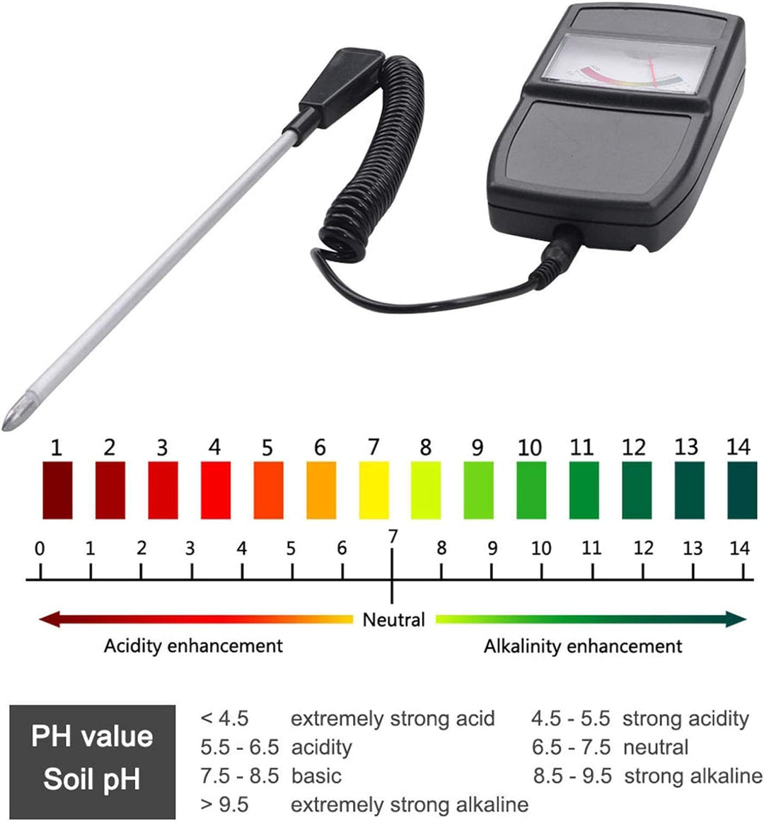 Fdit Kompakter geteilter Bodenmesser Ph Ph Tester Meter Leichter Boden Ph Level Tester für Pflanzen