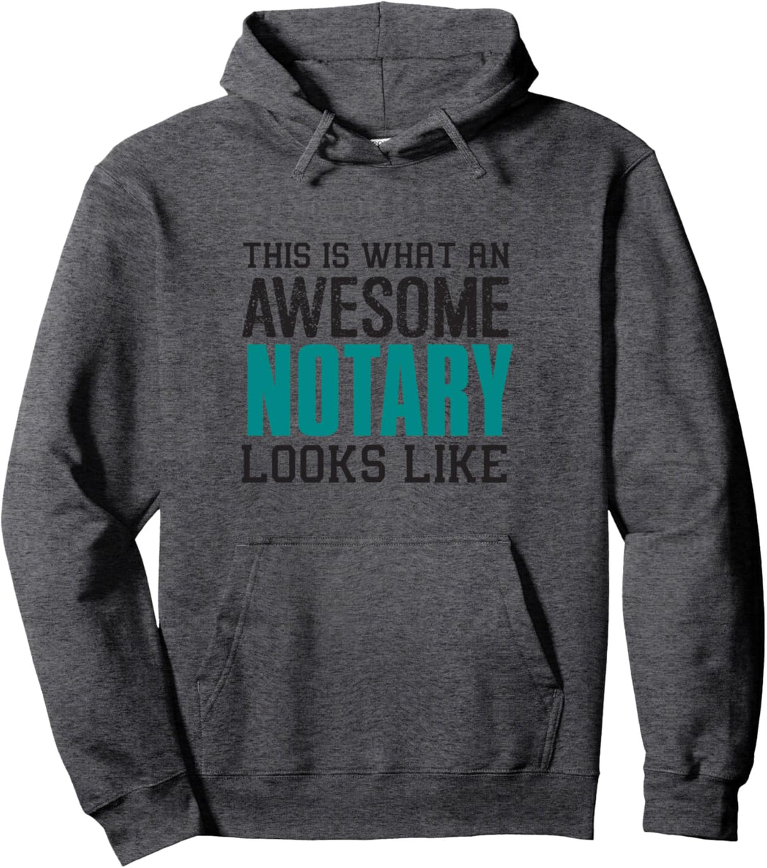 So sieht ein cooler Notar aus Lustiges Geschenk Notar-in Pullover Hoodie