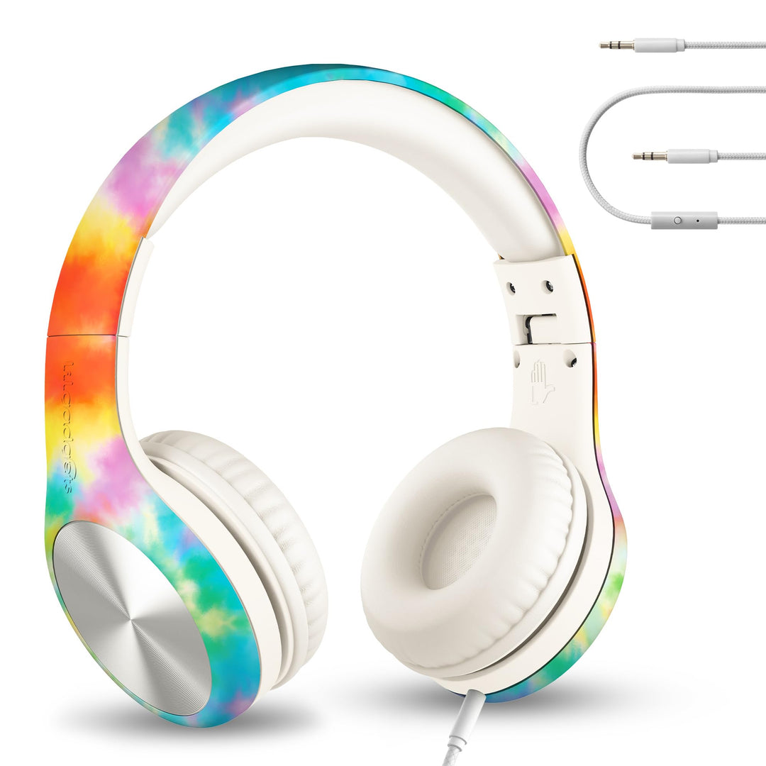 LilGadgets Connect+ Pro Schulkopfhörer für Mädchen sind EIN faltbares Over-Ear-Headset mit einem Inl