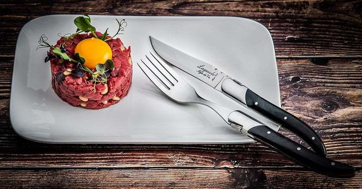 Laguiole Style de Vie Steakmesser Luxury Line, 6-teilig, Ebenholz