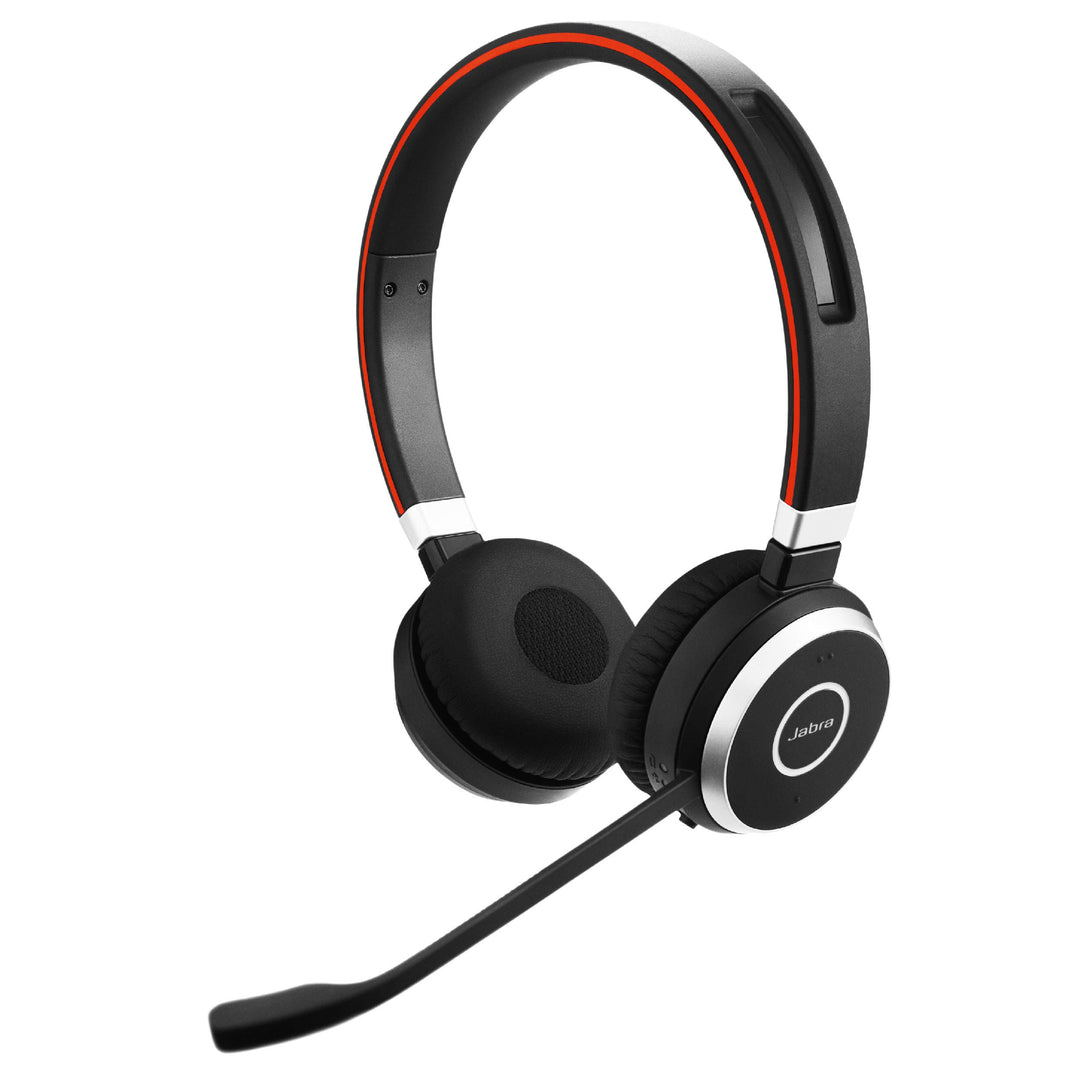 Jabra Evolve 65 Wireless Stereo On-Ear Headset – Microsoft Certified Headphones With Long-Lasting Ba