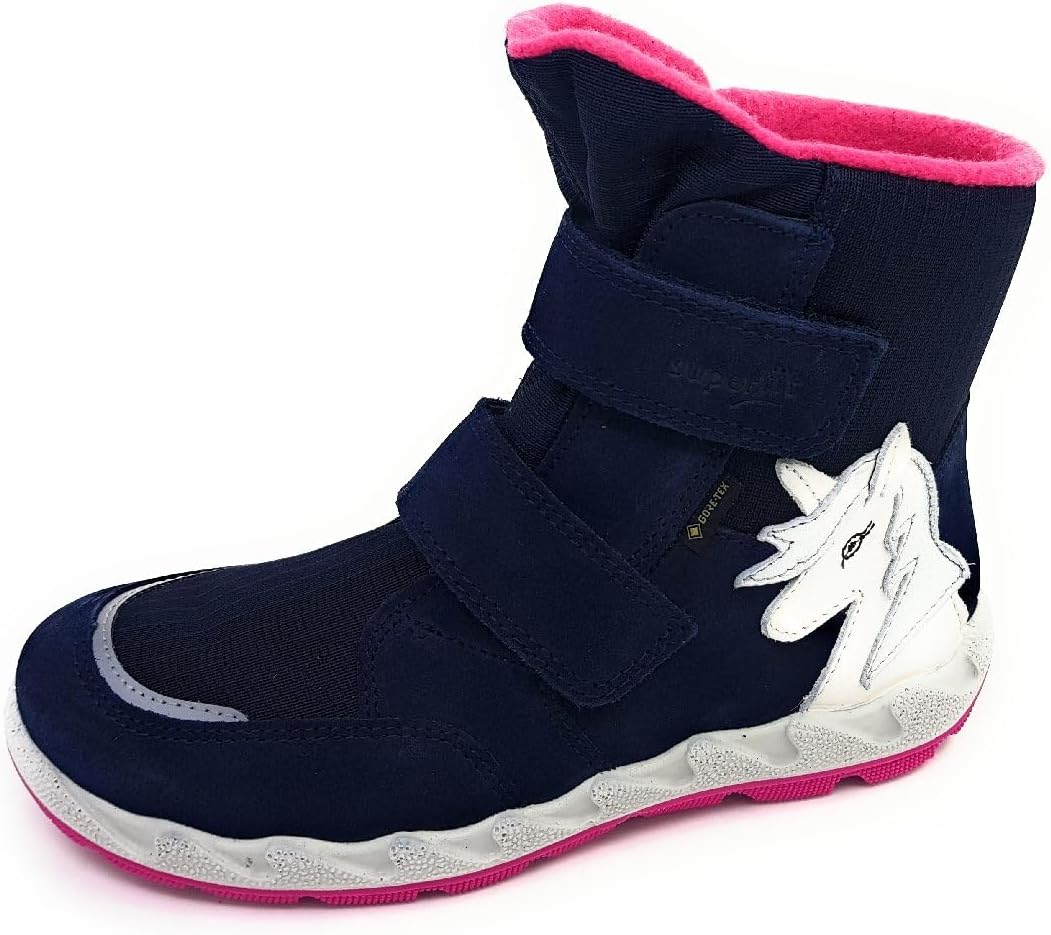 Superfit Mädchen Icebird Warm Gefütterte Gore-tex Schneestiefel 20 EU Schmal Blau Pink 8020, 20 EU S