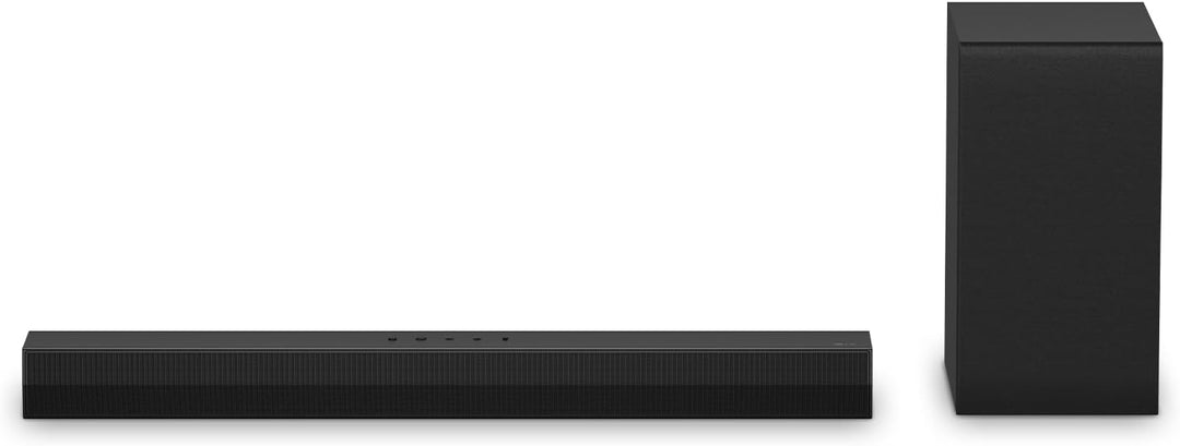 LG DS40T 2.1 Soundbar (300W) mit kabellosem Subwoofer (ARC, HDMI, Optisch, Bluetooth) [2024], Schwar