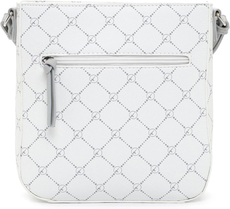 Tamaris Umhängetasche TAS Anastasia 30103 Damen Handtaschen Karo Einheitsgrösse White/Grey 308, Einh