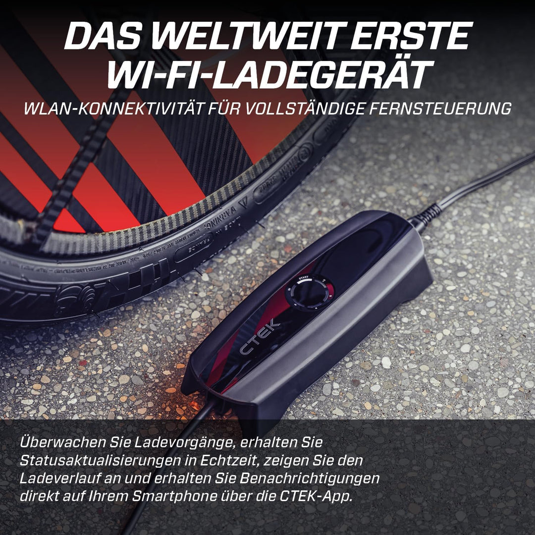CTEK CS ONE (Gen 2) mit WLAN, 12-V-Smart-Batterieladegerät und -Erhaltungsladegerät mit App-Steuerun
