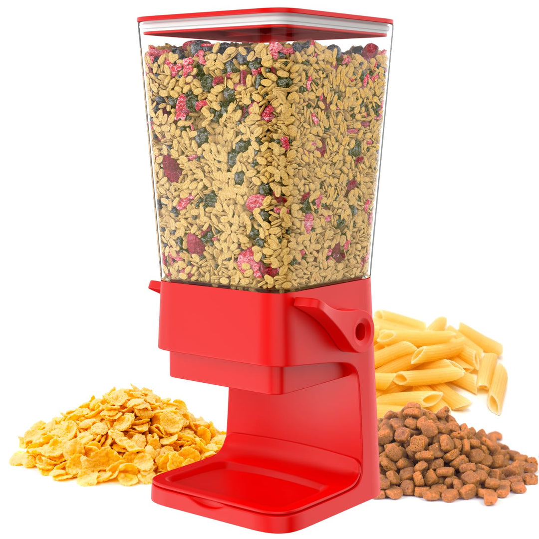 Hovea - Müslispender mit Kapazität 5L - Spender Für Cerealien, Cornflakes, Müsli, Pasta, Trockenfutt