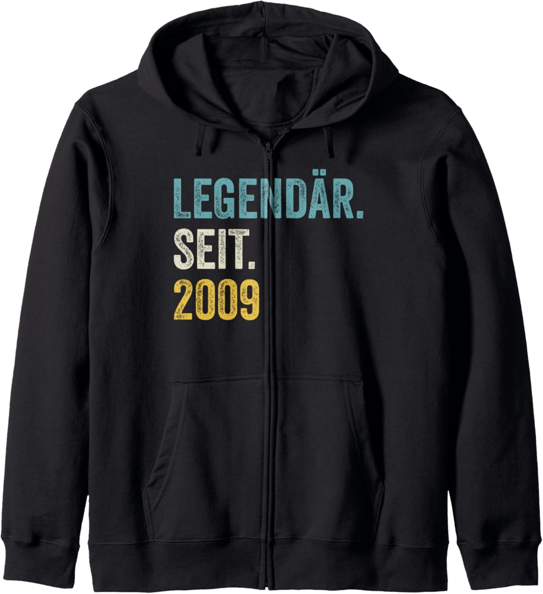14 Jahre Legendär Seit 2009 14. Geburtstag Kapuzenjacke