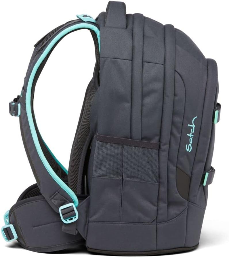 satch Pack Schulrucksack Set 2tlg. mit Schlamperbox Mint Phantom, Mint Phantom