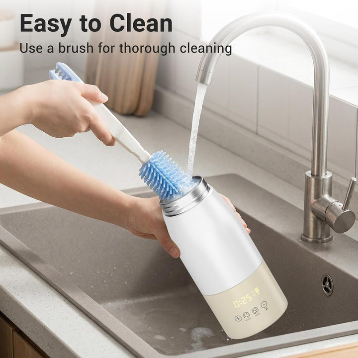 500ml tragbarer Milchwärmer mit LED-Anzeige für Muttermilch und Wasser für Auto, Camping und Reisen