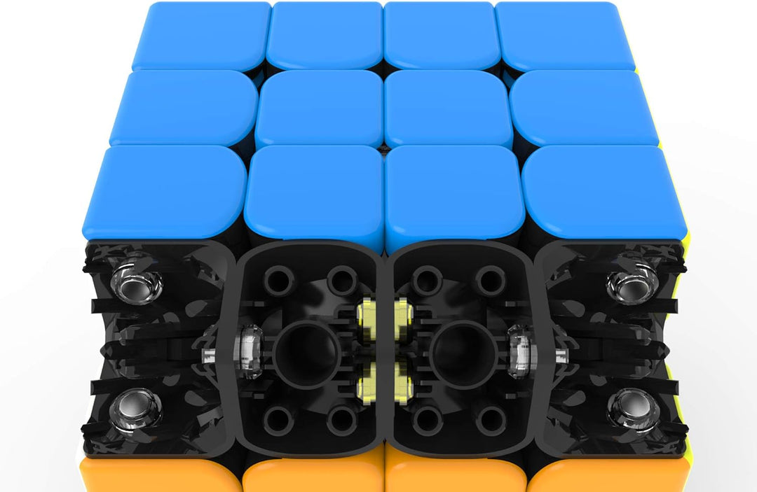 GAN 460 M Speedcube, 4x4 magnetischer Meister Würfel Gans 460M Puzzle Spielzeug(Stickerlos), 4x4