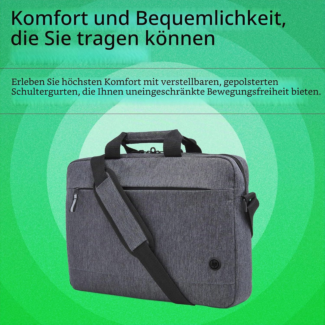 HP Prelude Pro (15,6 Zoll) Laptop-Tasche grau 15,6 Zoll Umhängetasche Dunkelgrau, 15,6 Zoll Umhänget