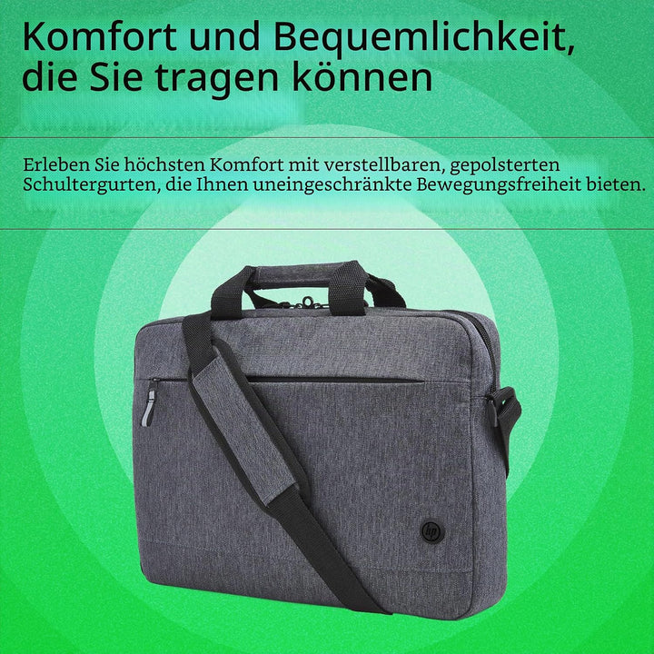 HP Prelude Pro (15,6 Zoll) Laptop-Tasche grau 15,6 Zoll Umhängetasche Dunkelgrau, 15,6 Zoll Umhänget