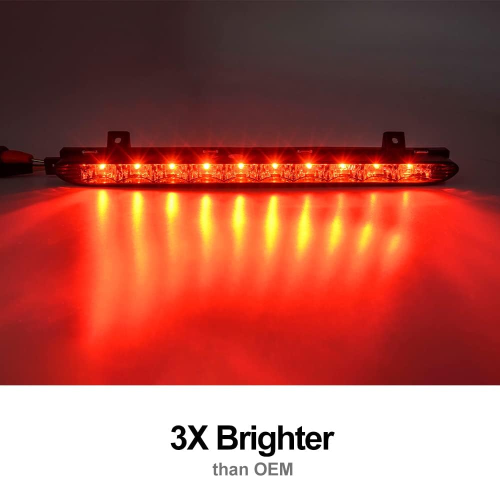 NSLUMO 1 Stueck Geräucherte Linse Rote Farbe Dritten Bremslicht Hochmontage Licht Für MINI R56 Coope